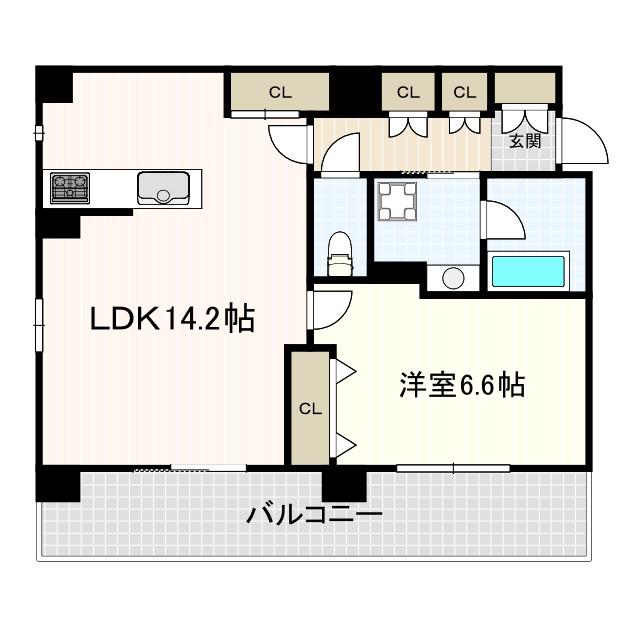 オーパスレジデンス吉祥寺(1LDK/3階)の間取り写真