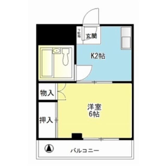 HOPEプラザ(1K/3階)の間取り写真