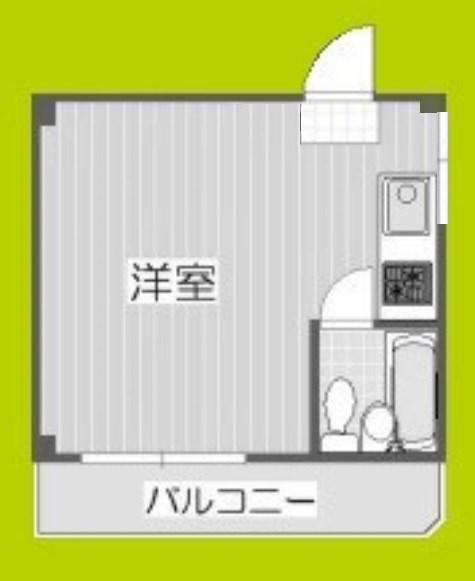 福井第3マンション(ワンルーム/2階)の間取り写真