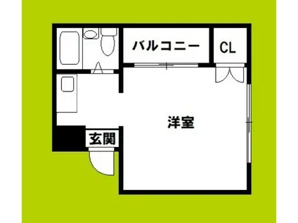 COLLECTION城北II(ワンルーム/1階)の間取り写真