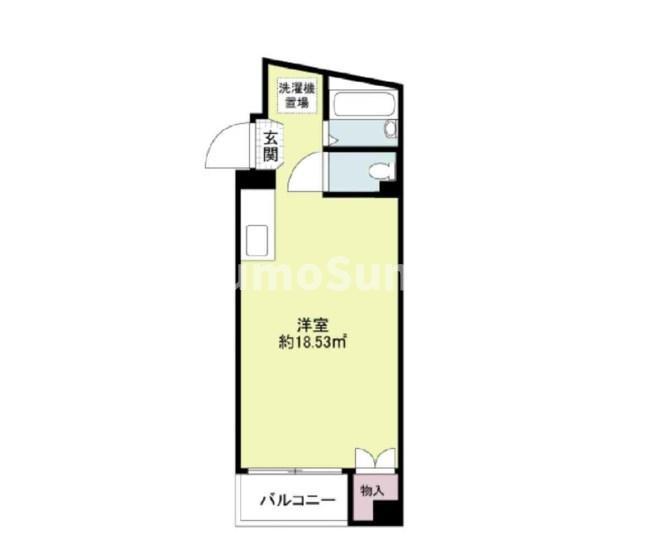 リバティー板宿(ワンルーム/4階)の間取り写真