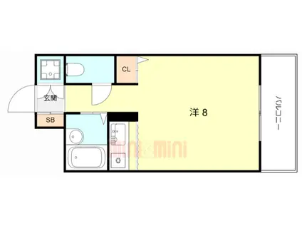 NEWCITY MANTION(ワンルーム/6階)の間取り写真