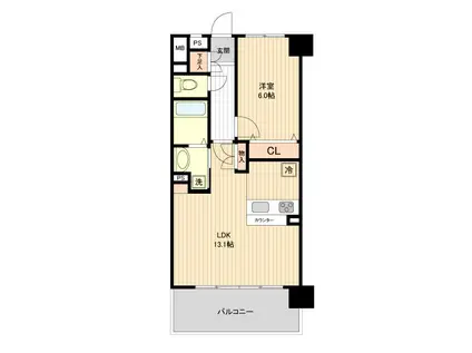 シエナ仙台III(1LDK/5階)の間取り写真