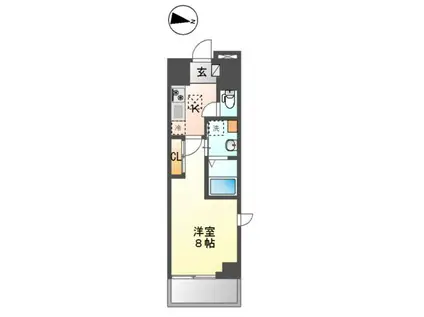 ベラビスタ木場(1K/1階)の間取り写真