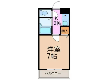 Tテラス鳴海(1K/2階)の間取り写真