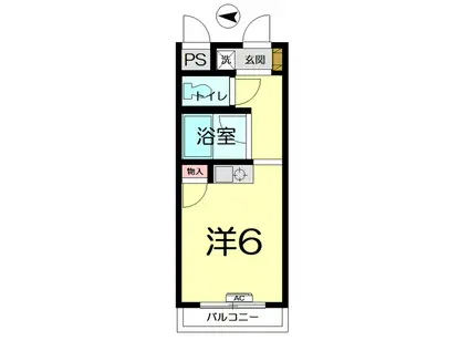 日進南口駅前プラザ(ワンルーム/3階)の間取り写真