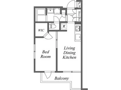 ユーレジデンス西台(1LDK/1階)の間取り写真