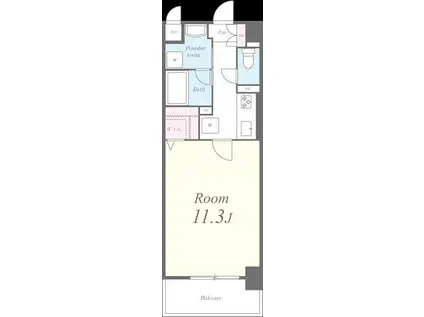 メグリオ住吉(1K/5階)の間取り写真