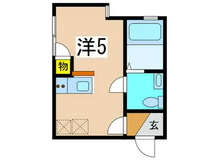 MY横浜戸塚(ワンルーム/2階)の間取り写真