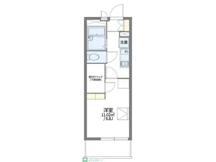 レオパレス・ユーフォリア(1K/2階)の間取り写真