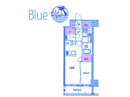 プレミアムレジデンス鎌倉大船(1SLDK/8階)の間取り写真