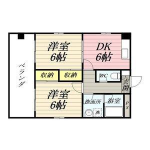 M・HILLS30(2DK/2階)の間取り写真