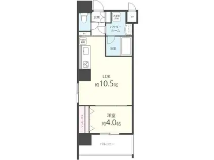 スペランツァ十三東(1LDK/5階)の間取り写真