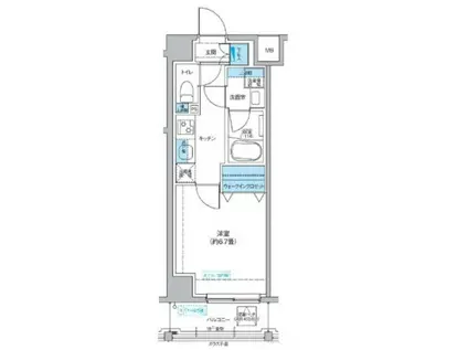 フレンシアノイエ成増(1K/3階)の間取り写真