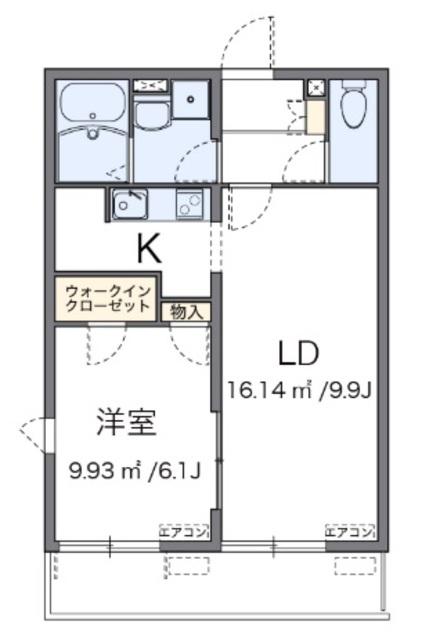 すずらん荘(1LDK/1階)の間取り写真