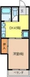 ラフォーレ岐阜(1DK/3階)の間取り写真