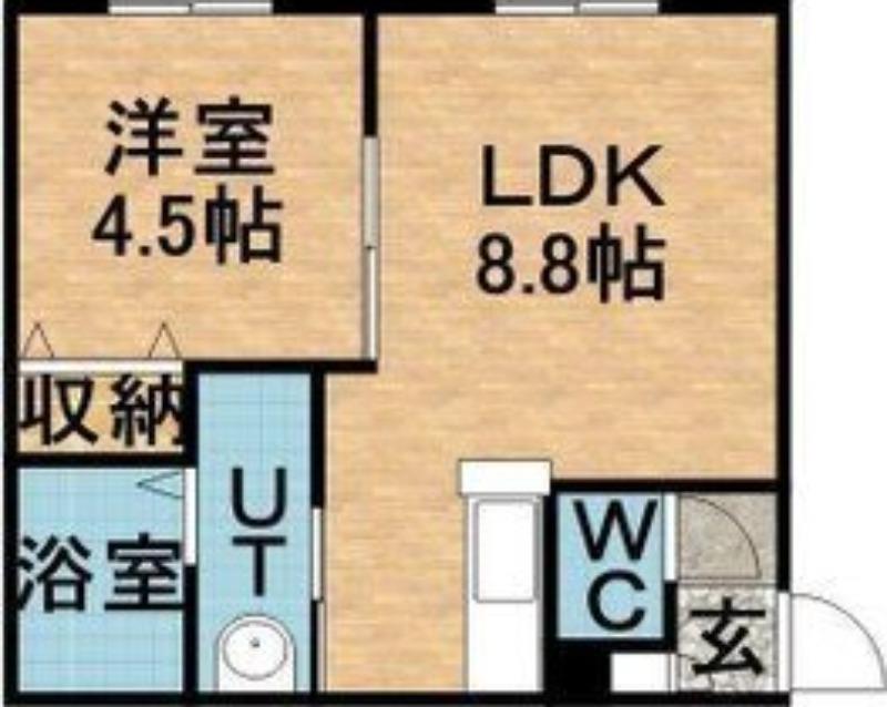 BACHICOI2(1LDK/3階)の間取り写真