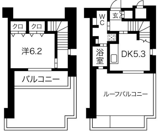アーバンコートカサンドラX(1LDK/8階)の間取り写真