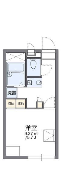 レオパレスリコリス(1K/2階)の間取り写真