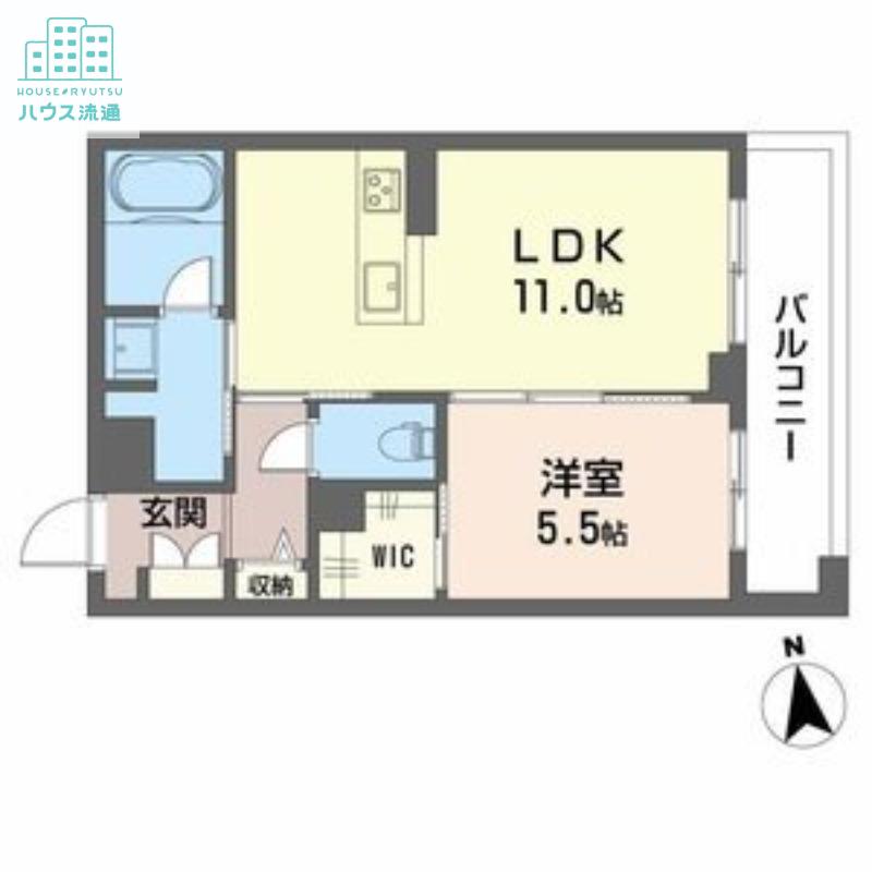シャーメゾン上野(1LDK/3階)の間取り写真