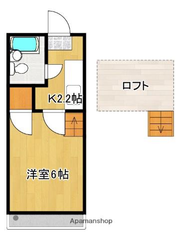 ハイムオーキッド(1K/2階)の間取り写真