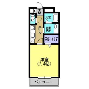センチュリー伊敷(1K/2階)の間取り写真