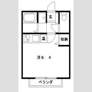 サン・FRIENDS八事(ワンルーム/1階)の間取り写真