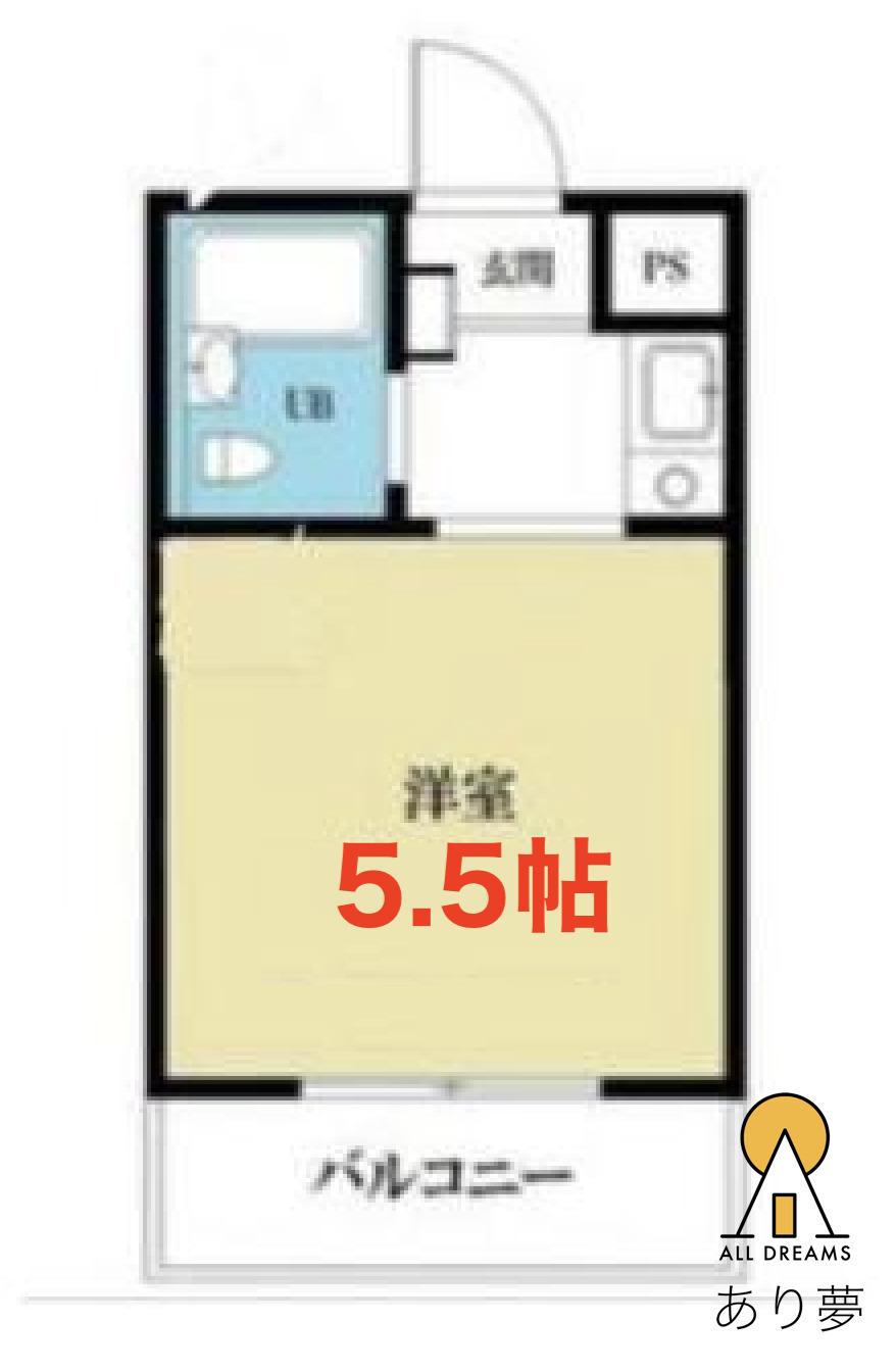 トップ桜木町第二(1K/1階)の間取り写真