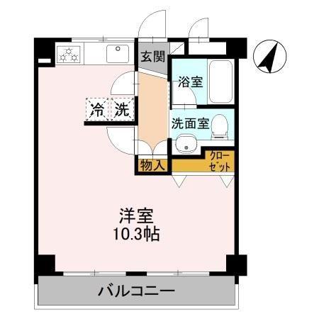 マークハーゲン 住居(ワンルーム/2階)の間取り写真