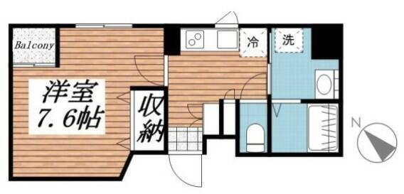 CASAFELICE(1K/10階)の間取り写真