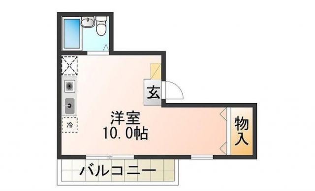 泉佐野HIRANOマンション(ワンルーム/2階)の間取り写真
