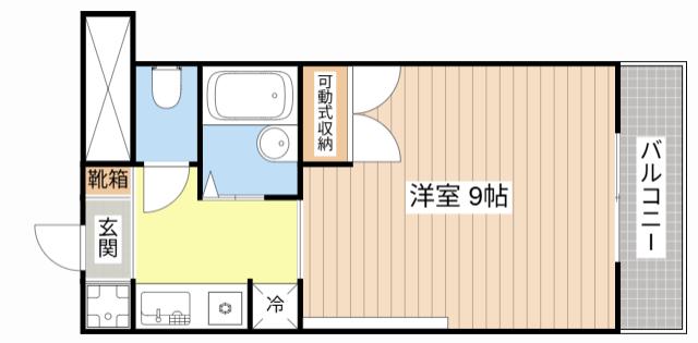 J&KS FAVORITE(1K/5階)の間取り写真