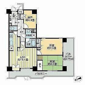 シャリエ練馬北町(2SLDK/1階)の間取り写真