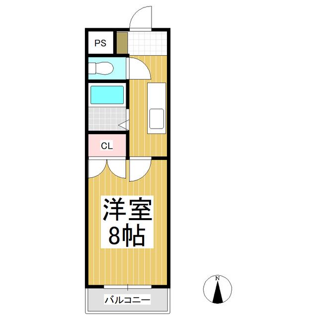 AIマンション(1K/1階)の間取り写真