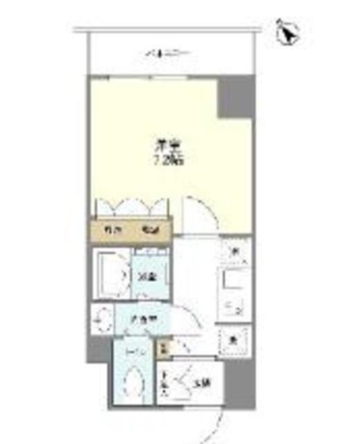 KURAMAE214(1K/6階)の間取り写真