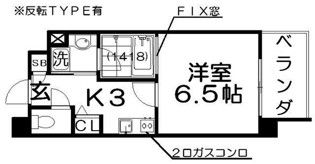 STORKRESIDENCE昭和町(1K/5階)の間取り写真