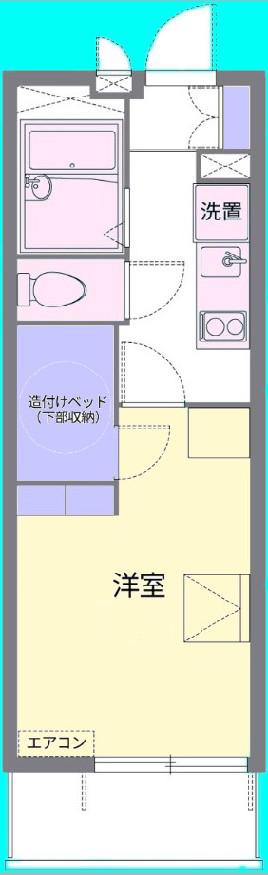 JR阪和線 富木駅 徒歩8分 3階建 築17年(1K/1階)の間取り写真
