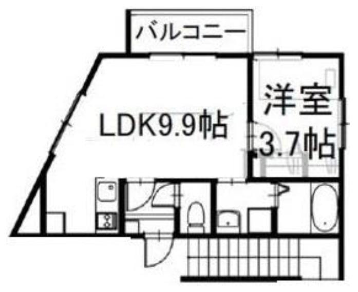 LOTUSGRANMATSUDO(1LDK/3階)の間取り写真