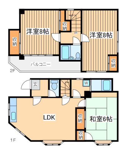 プレシス鶴間(3LDK/2階)の間取り写真