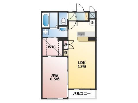 グレイスリー緑町(1LDK/2階)の間取り写真