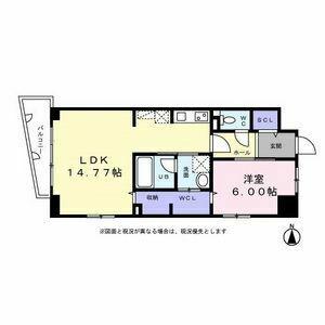 名駅南サクセスVIII(1LDK/2階)の間取り写真