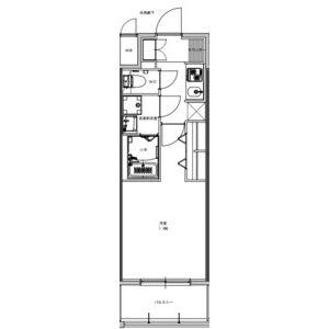 S-RESIDENCE豊田AVANTA(1K/12階)の間取り写真
