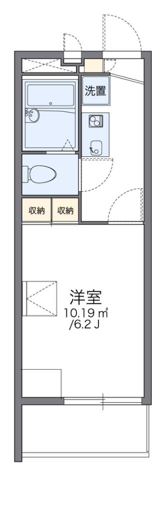 レオパレスアズール加美東(1K/2階)の間取り写真