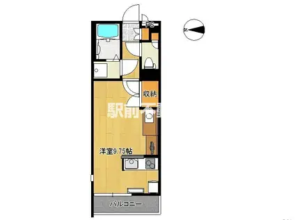 レオネクストウイロウVII(ワンルーム/1階)の間取り写真