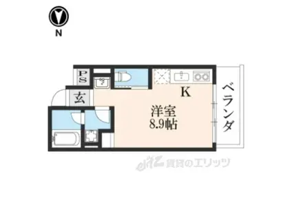 MAHIA・SUN―YOU(ワンルーム/2階)の間取り写真