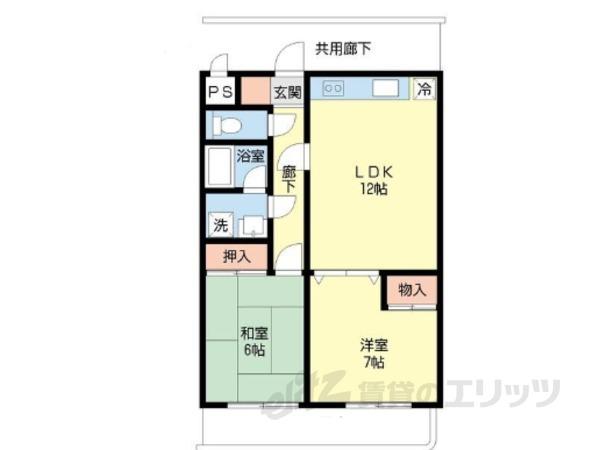 NASU9(2LDK/1階)の間取り写真
