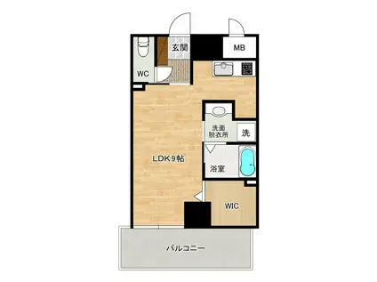 LE CIEL (1K/2階)の間取り写真