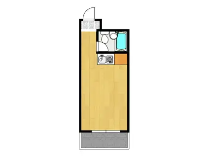 ヤングハイツルミエール(ワンルーム/3階)の間取り写真