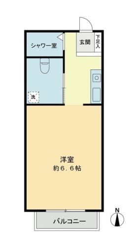 MKドリーム(ワンルーム/1階)の間取り写真