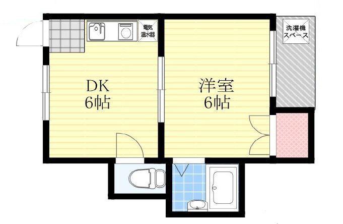 リテシュロット(1DK/4階)の間取り写真